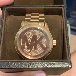 MICHAEL KORS | Rose Gold Swarovski Crystal Watch